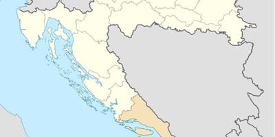 ਨਕਸ਼ਾ ਦੇ dalmatia ਕਰੋਸ਼ੀਆ 