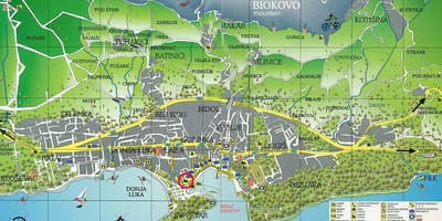ਨਕਸ਼ਾ ਦੇ makarska ਕਰੋਸ਼ੀਆ